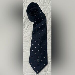 Christian Dior Monsieur Santa Tie Polyester and Silk Made in USA
